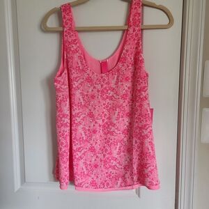 Lilly Pulitzer Pink Floral Tank Top